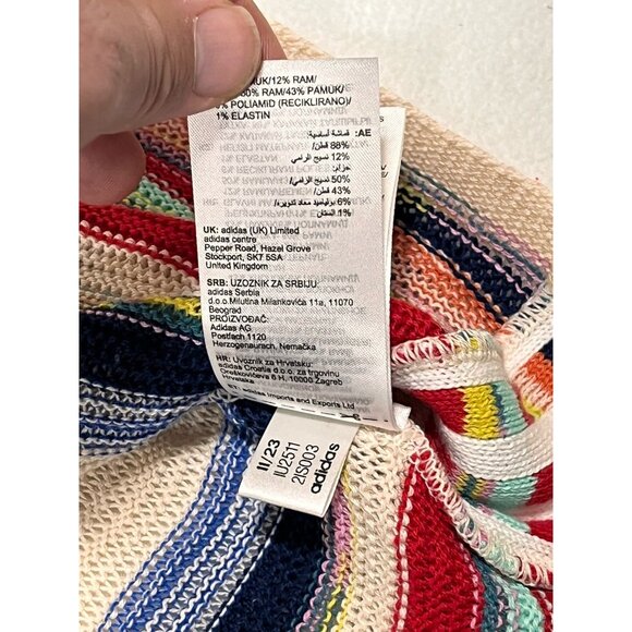 Adidas Originals Ksenia Schnaider Stripe Knit Dress M Multicolor NWT - Picture 16 of 16